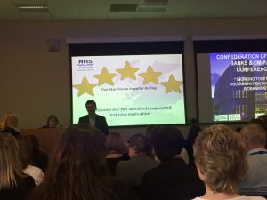 Jane Hair presenting NHS Research Scotland GGC Biorepository img_1450
