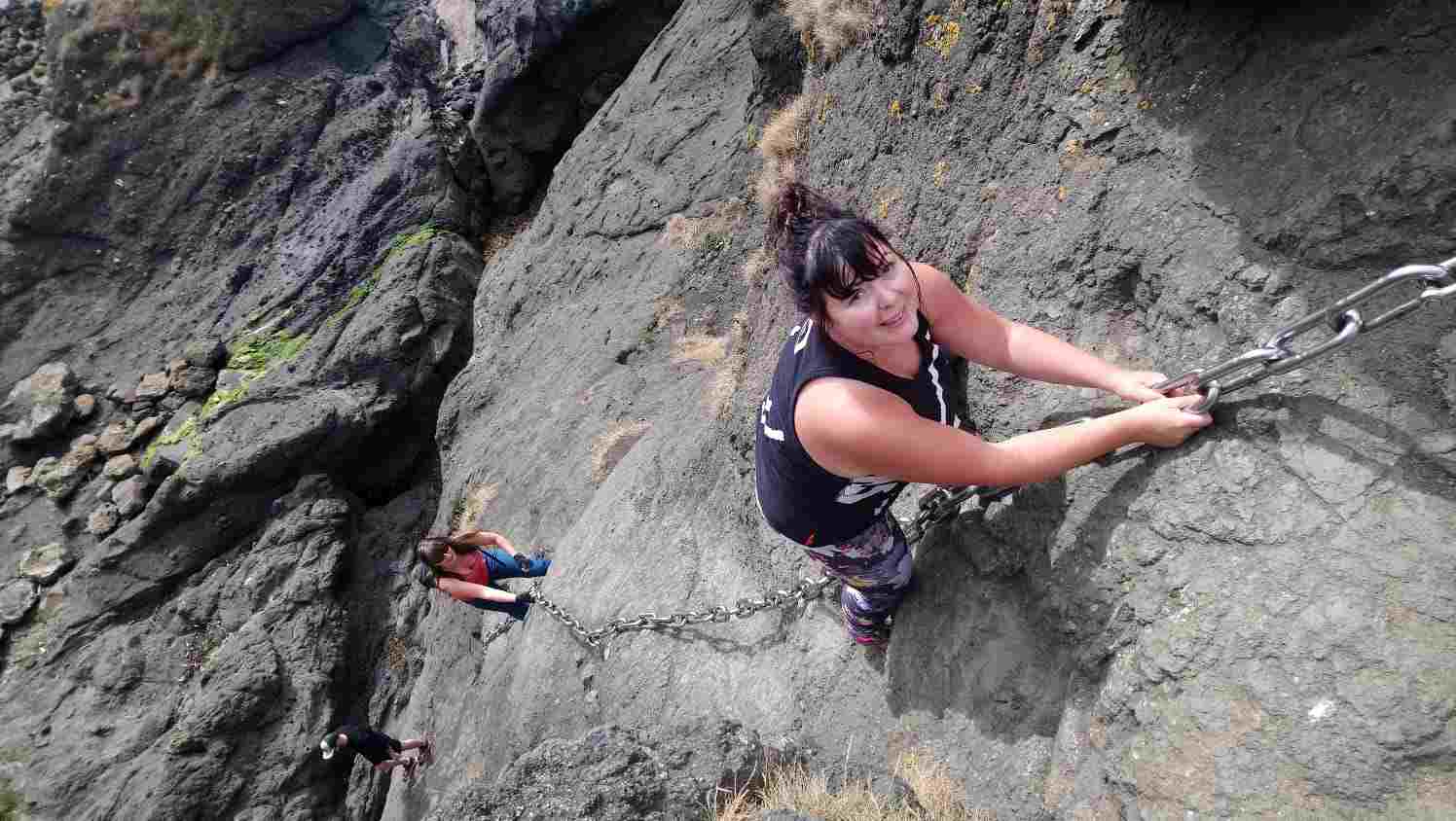 Sharon climbing Sharon Climbing